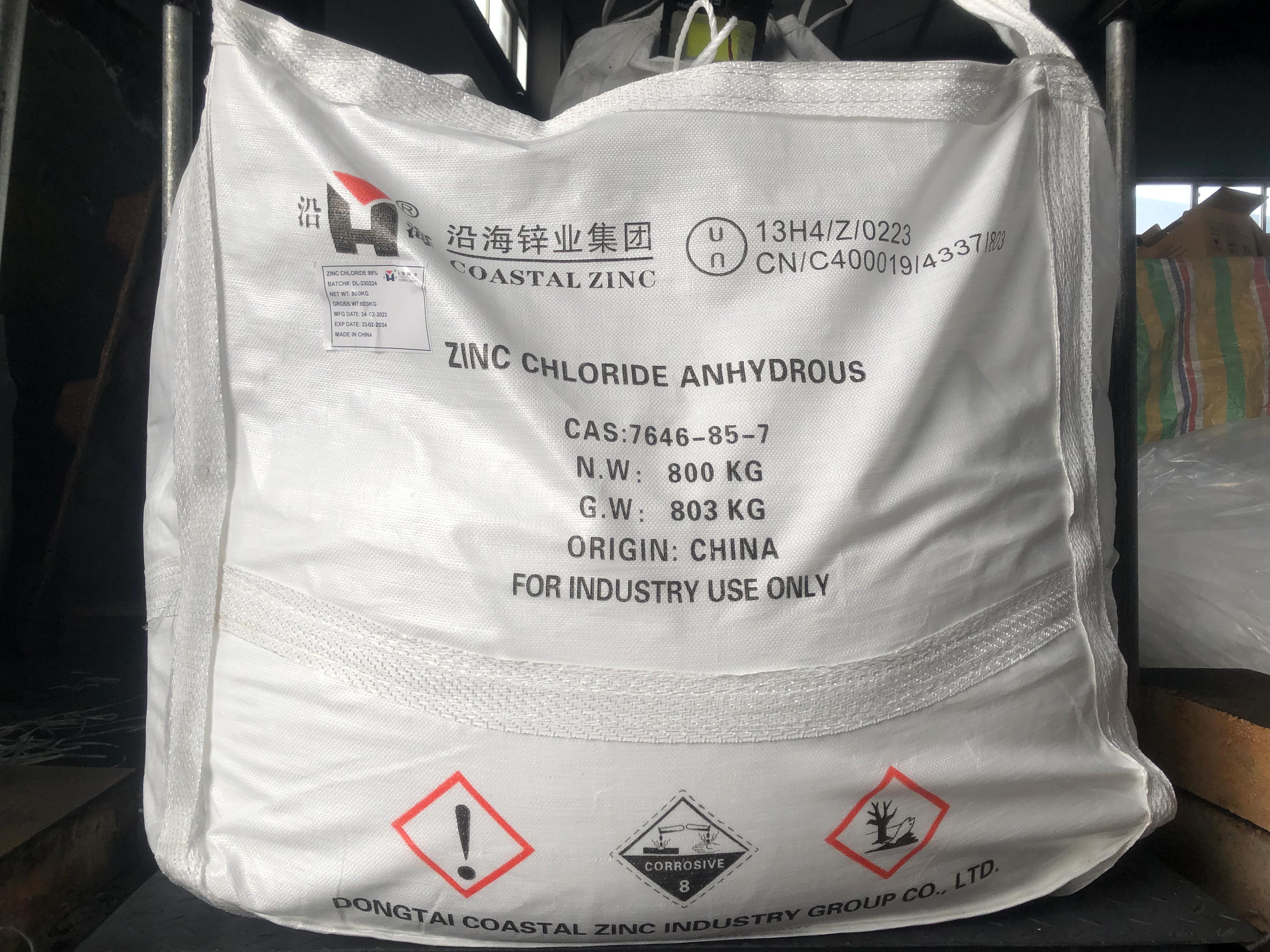 Zinc Chloride Anhydrous, ManufacturerCoastal Zinc Group