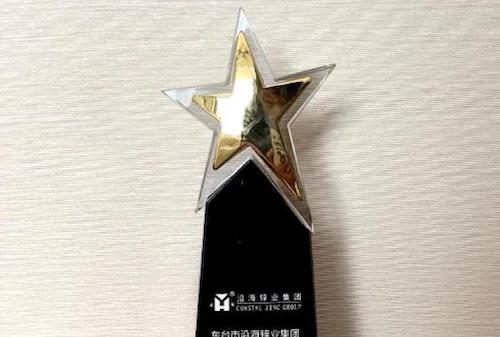 Coastal Zinc Industry Group Won The High Quality Supplier Award！